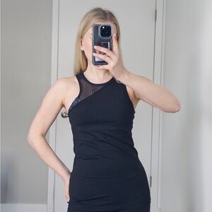 Lilulemon One-Shoulder Top with Sheer Detail